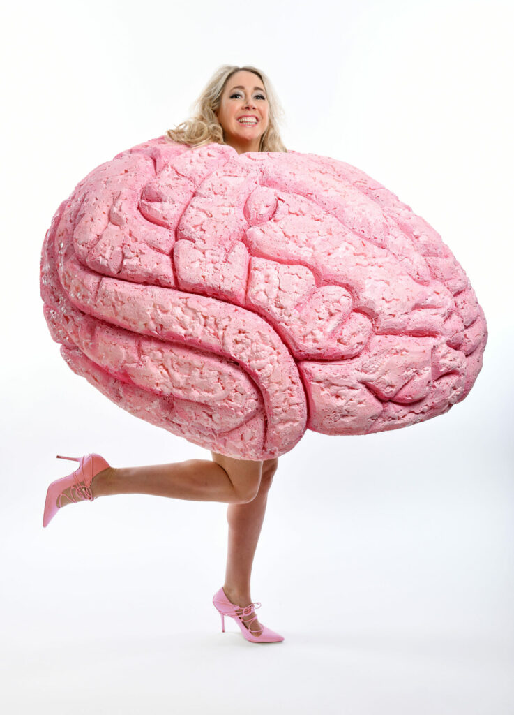 Tiff Stevenson in costume for her ‘Sexy Brain’ show, which runs throughout August at Edinburgh Fringe Festival 2022