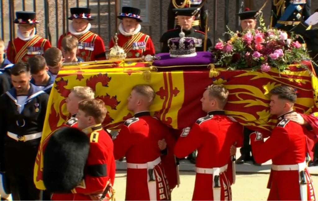 The Queen's coffin leaves Westminster Abbey, September 19, 2022