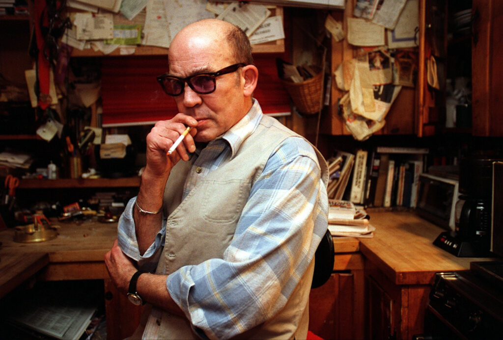 Hunter S. Thompson in his study