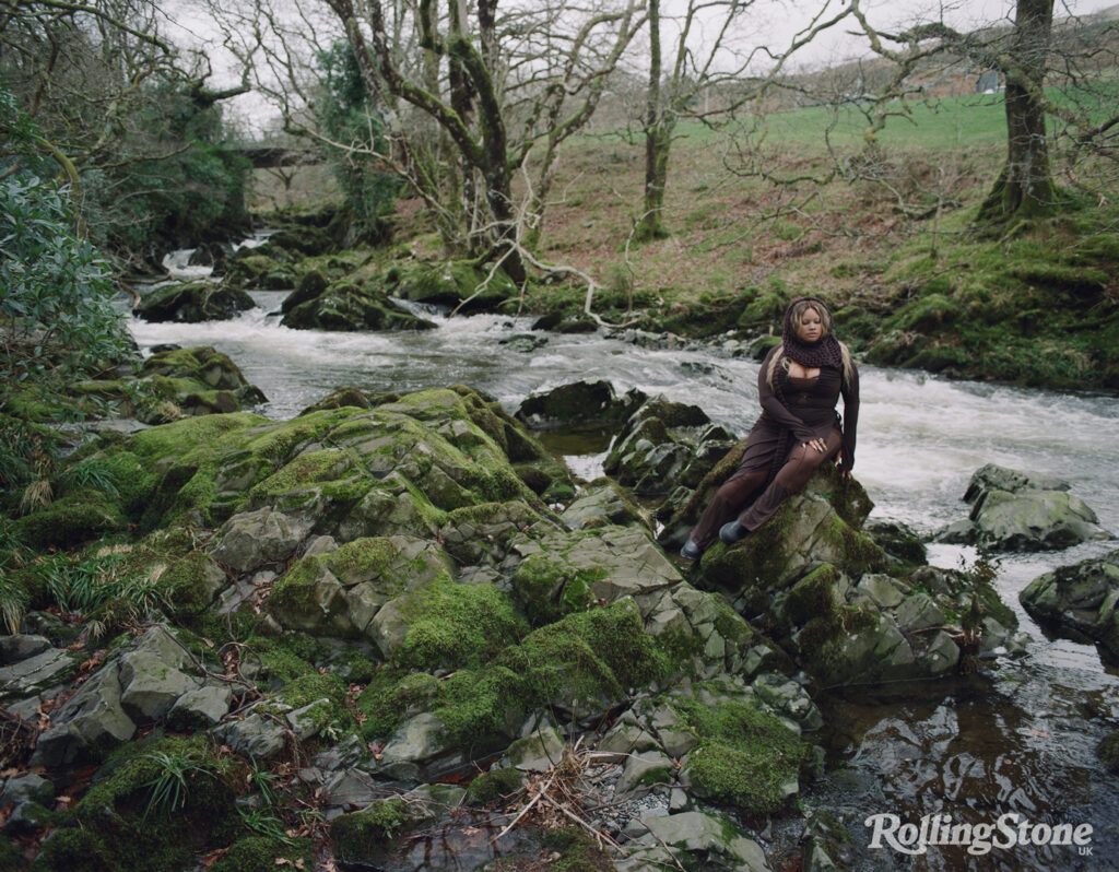 Shygirl photographed in the woods ahead of the release of debut album ‘Nymph’