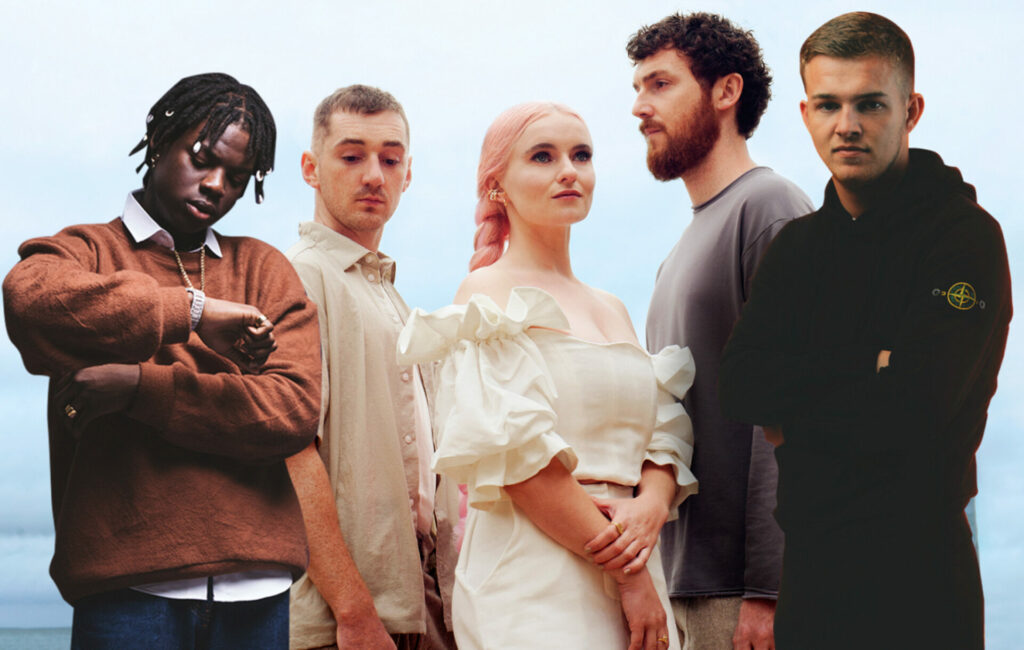 Rema, French the Kid and Clean Bandit in a press shot for 'Sad Girls', 2022