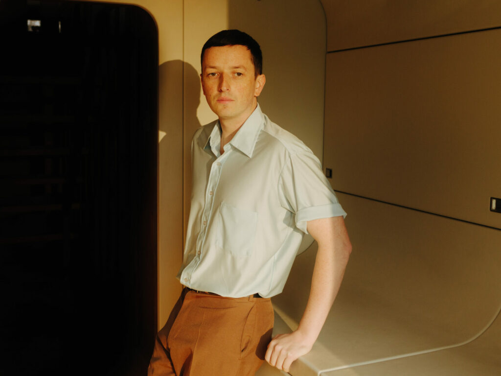 A press image of Totally Enormous Extinct Dinosaurs’ Orlando Higginbottom, photographed by Dan Wilton