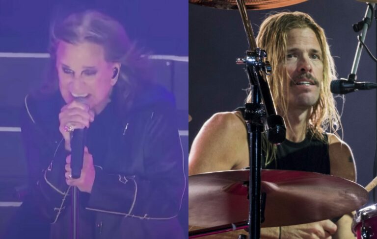 Ozzy Osbourne and Taylor Hawkins pictured in a composite image
