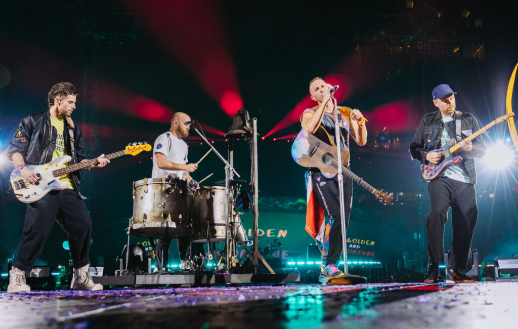 Coldplay onstage in Costa Rica, March 2022