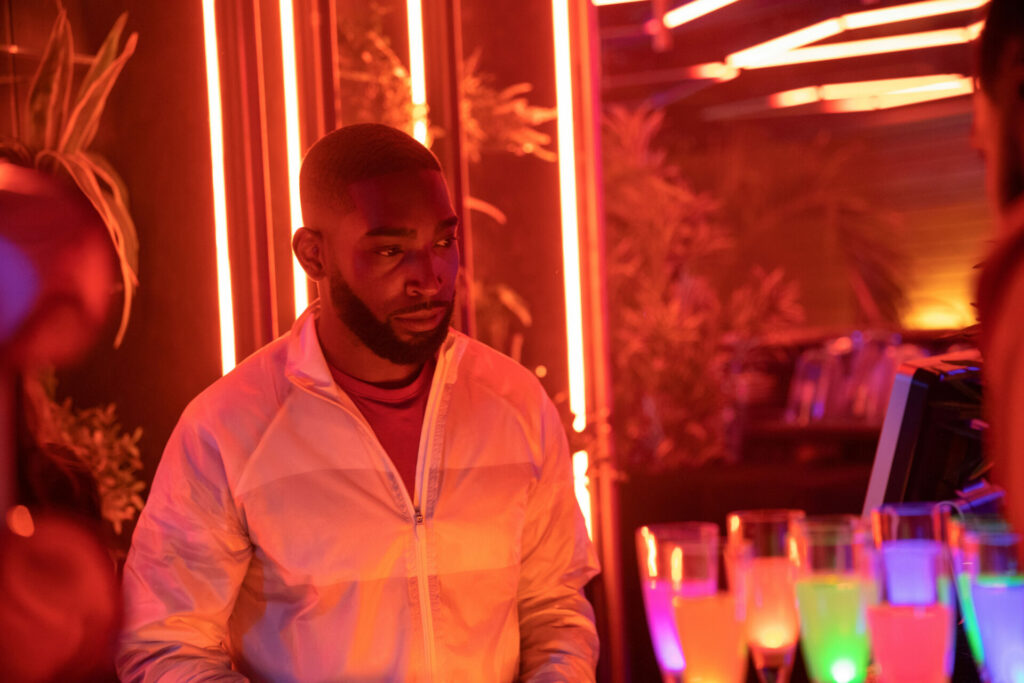 Tinie Tempah in a still from Amazon Prime Video’s ‘Jungle’