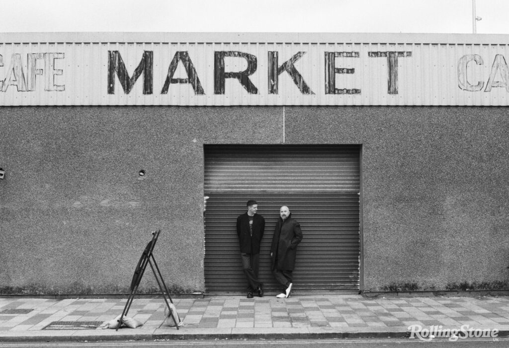 Pop singer Joesef photographed with author Douglas Stuart