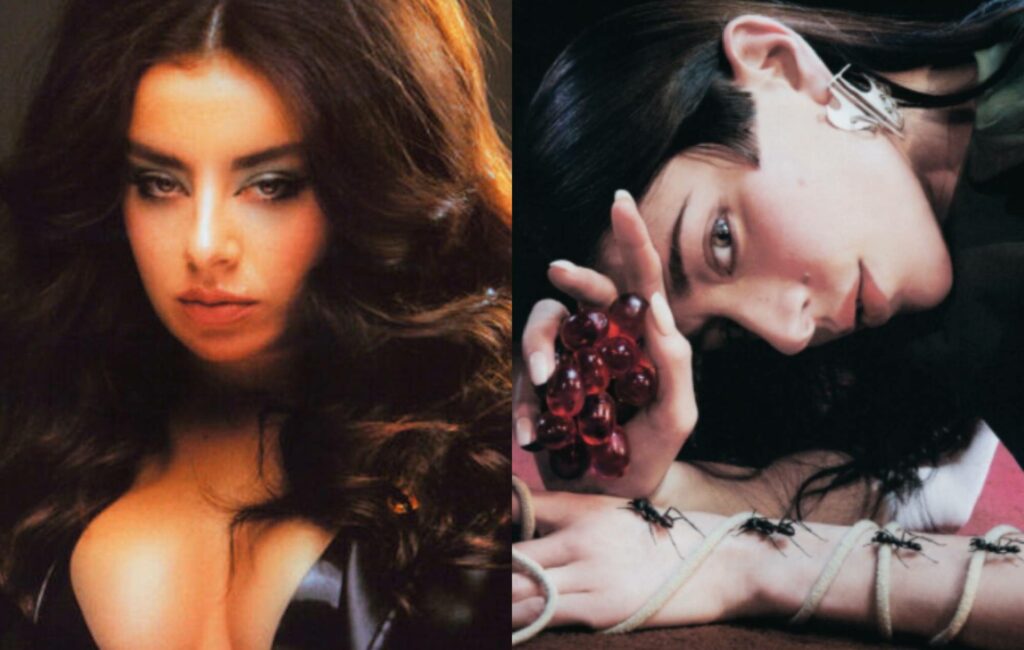 Charli XCX and Caroline Polachek in a side by side comp image