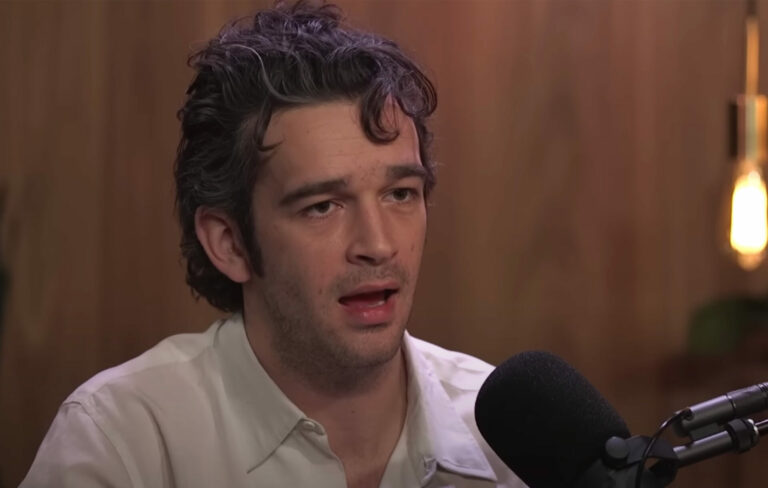 Screengrab of Matty Healy in an interview with CBC, 2022