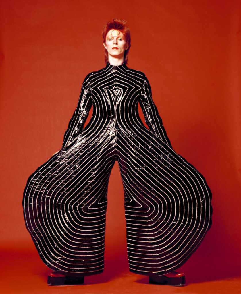 David Bowie's Striped bodysuit for Aladdin Sane tour, 1973