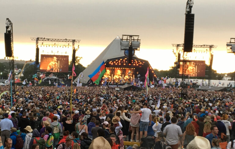 The Pyramid Stage at Glastonbury Festival, 2019