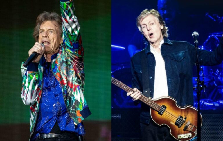 Mick Jagger and Paul McCartney