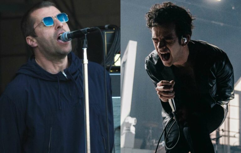Liam Gallagher and Matty Healy
