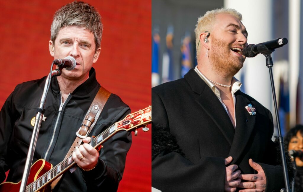 Noel Gallagher and Sam Smith pictured in a composite image