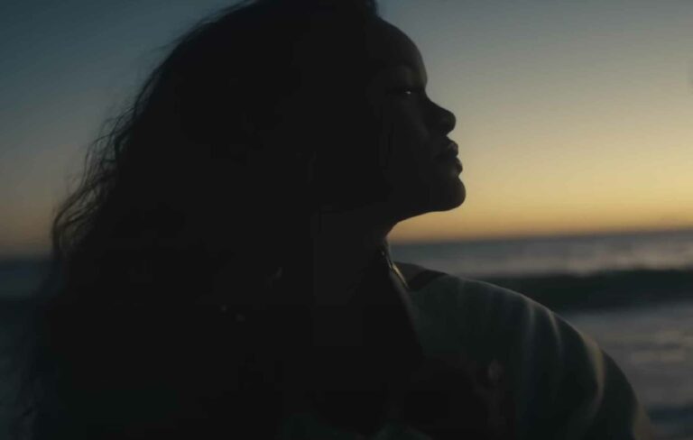 Rihanna in the music video for 'Lift Me Up'