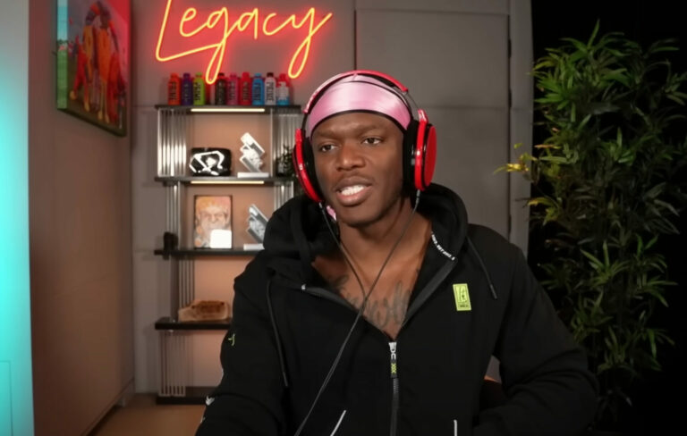 KSI in a YouTube still, March 2023