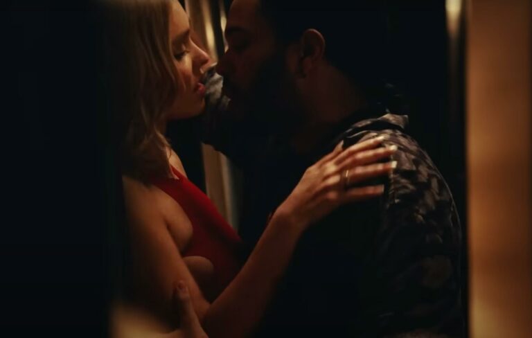 Lily-Rose Depp and Abel Tesfay in ‘The Idol’ sex scene