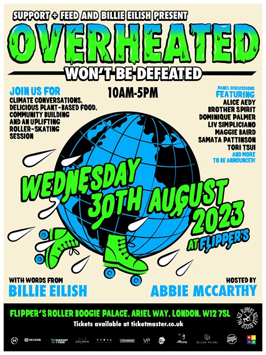 Poster for Billie Eilish 'OVERHEATED' 2023