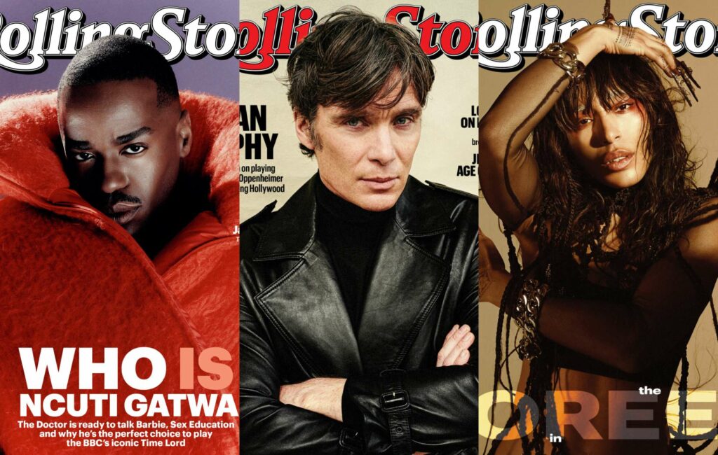 Ncuti Gatwa, Cillian Murphy and Loreen on the covers of Rolling Stone UK