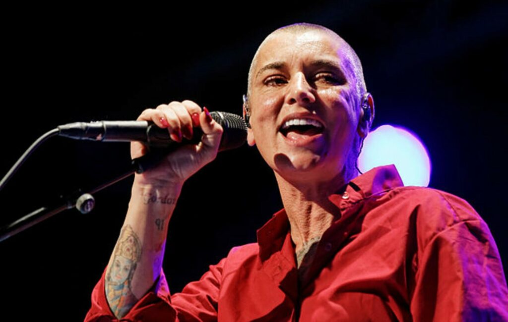 Sinéad O’Connor in 2014 during a live performance