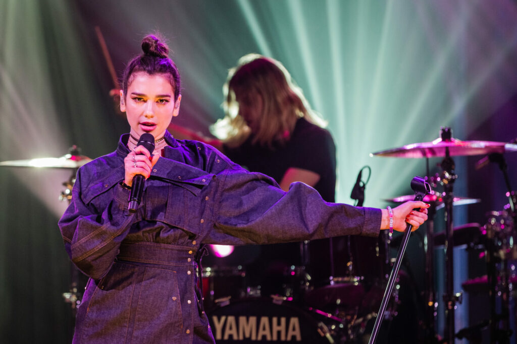 Dua Lipa singing