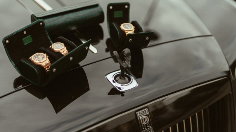 Close up of a Rolls Etier is redefining British luxury (Image: Provided)Royce bonnet with luxury watches on it
