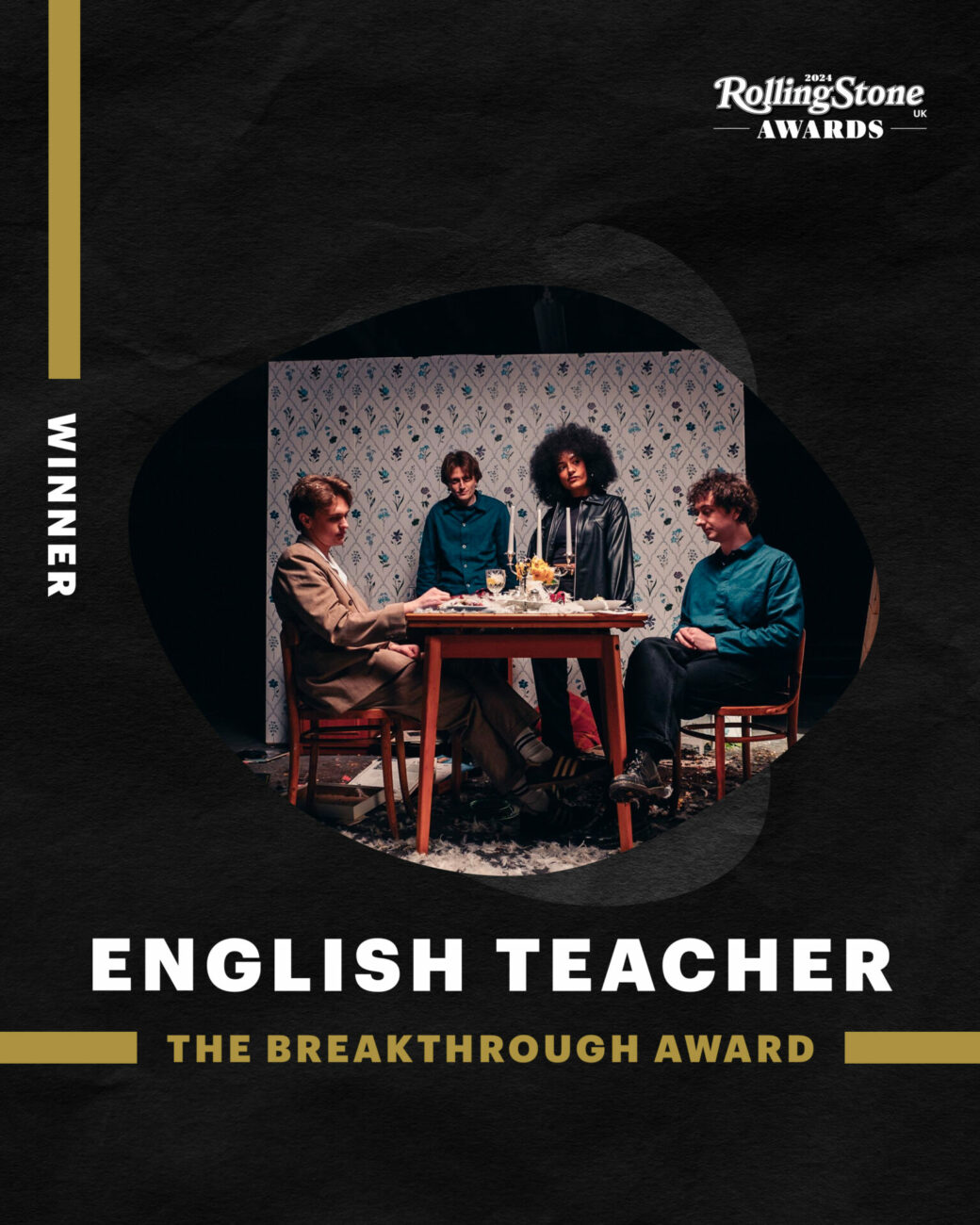 English Teacher win The Breakthrough Award at Rolling Stone UK Awards 2024