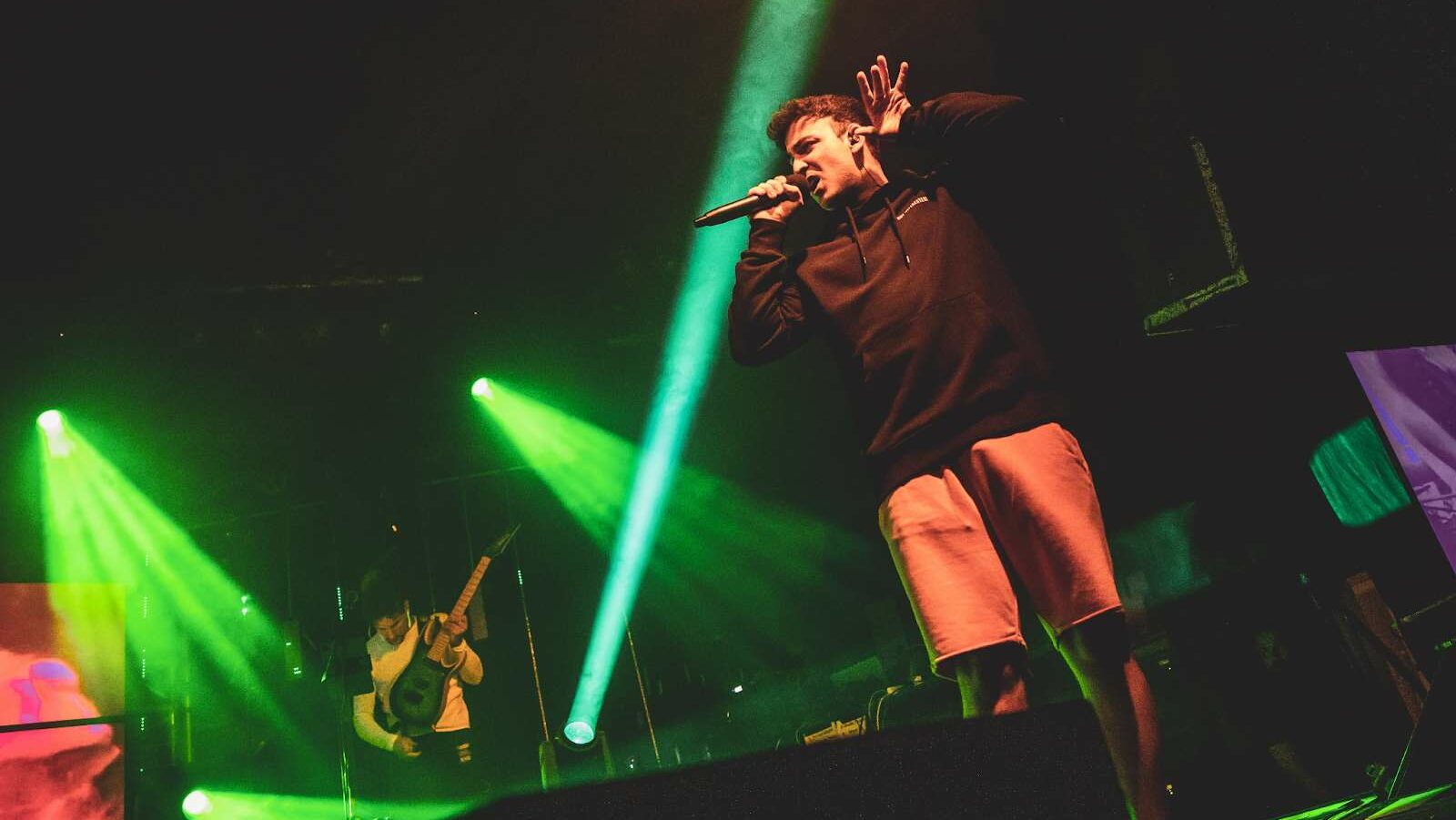 Lome performing on stae