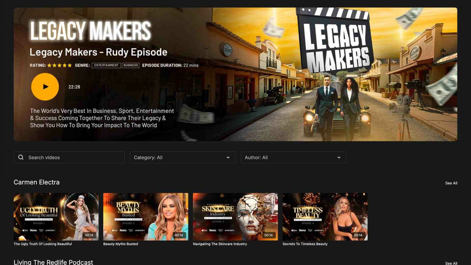 Legacy Makers Carmen Electra Joins New Series Premiering Leaders in