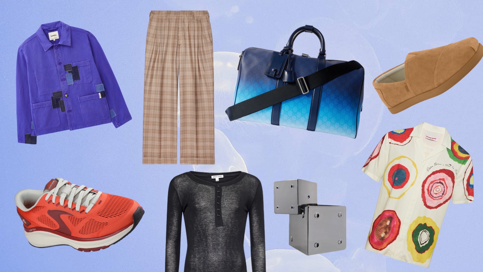 Rolling Stone UK's summer style guide featured printed shirts, shoes, jacket and perfume.