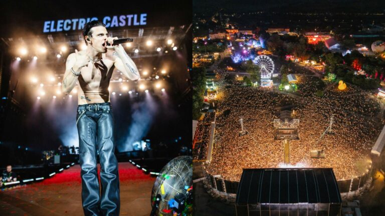 Yungblud performing at Electric Castle 2025