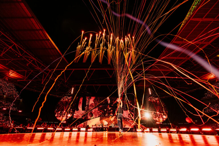 Coldplay perform at Wembley Stadium