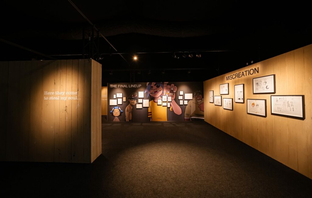 The interior of Gorillaz' House of Kong exhibition