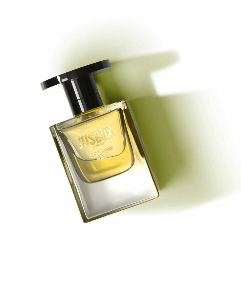 Product image of a perfume bottle of London Hall from Jusbox Perfumes.