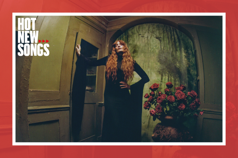 A photo of Florence Welch promoting her new album Everybody Scream
