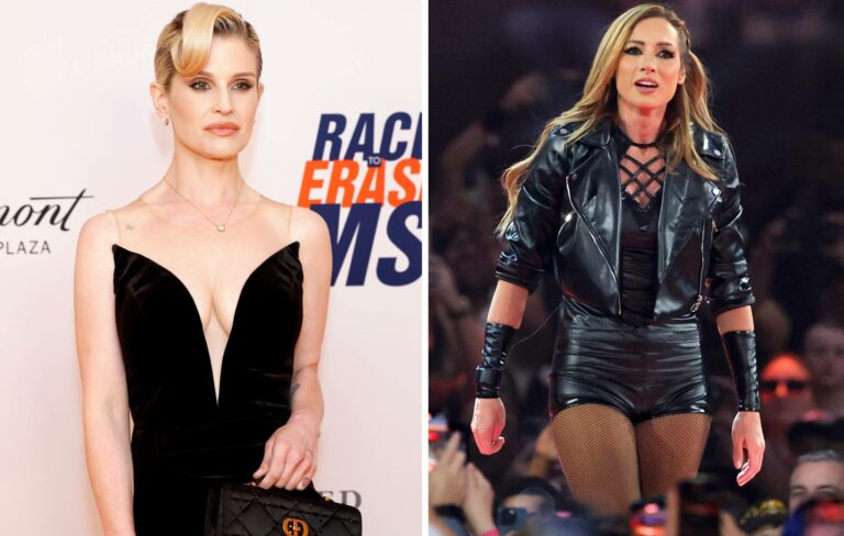 Kelly Osbourne and Becky Lynch (Picture: Getty)