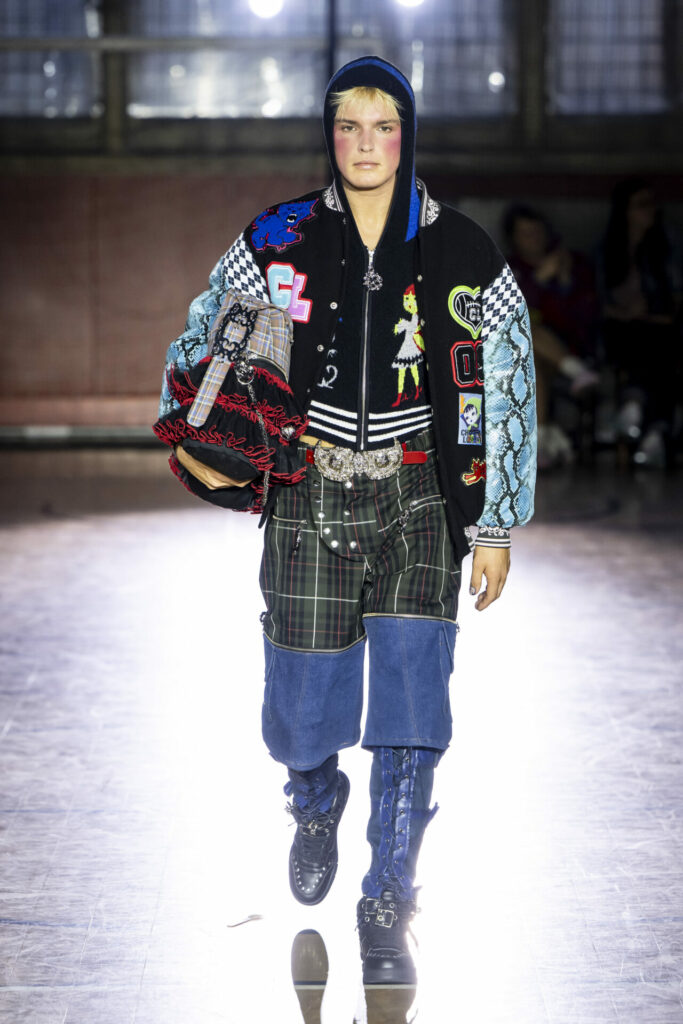 A model walks the Chopova Lowena Spring/Summer 2026 show at London Fashion Week.