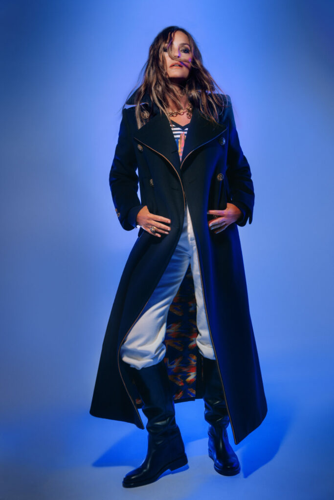 A naval military jacket as part of Liberty Hypernova 150 anniversary collection by creative director Frida Giannini.
