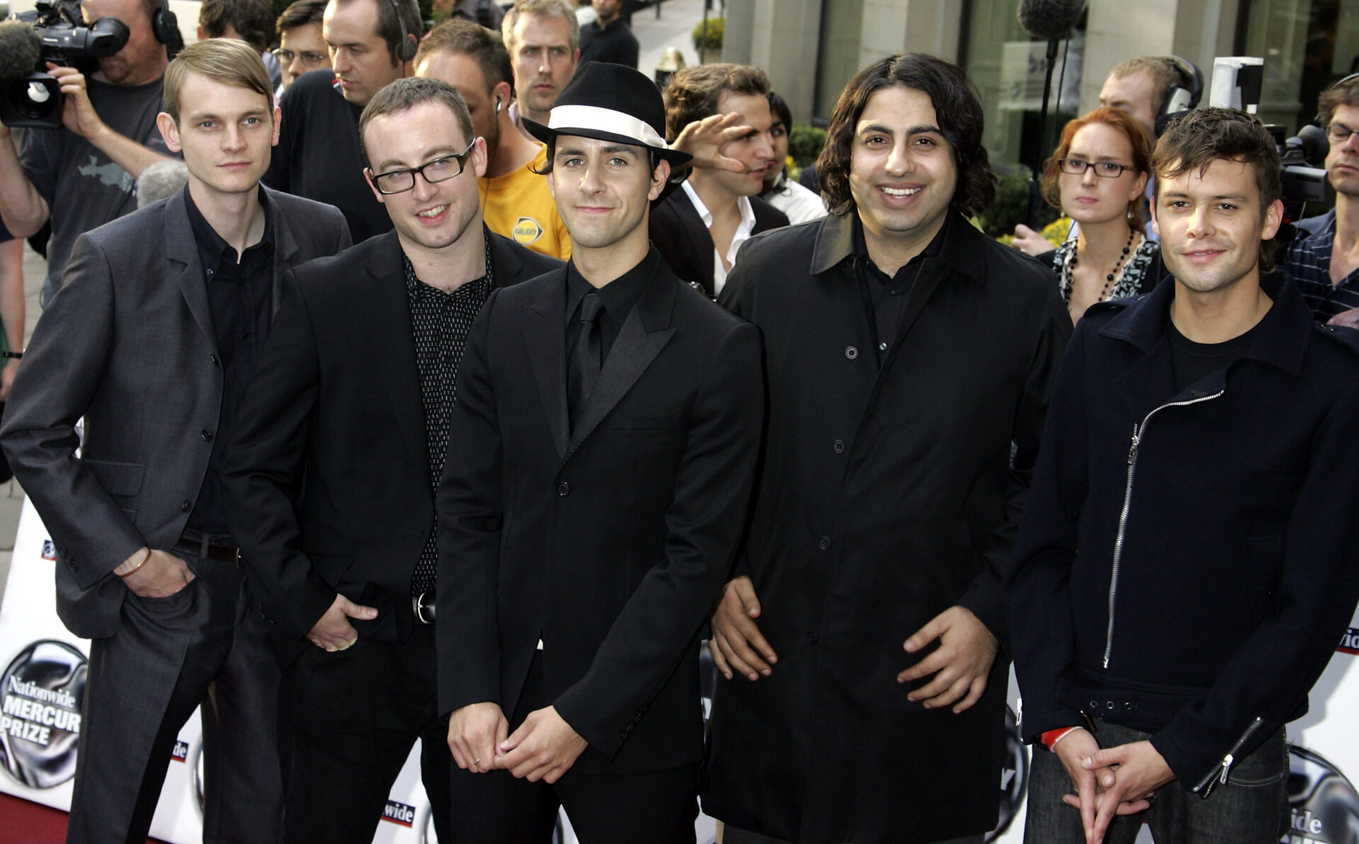 Maximo Park arrive at the Mercury Awards