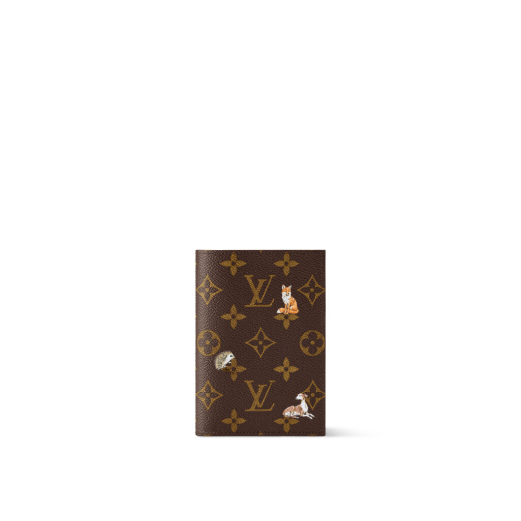A product shot of the Louis Vuitton Monogram Forest Passport Cover.