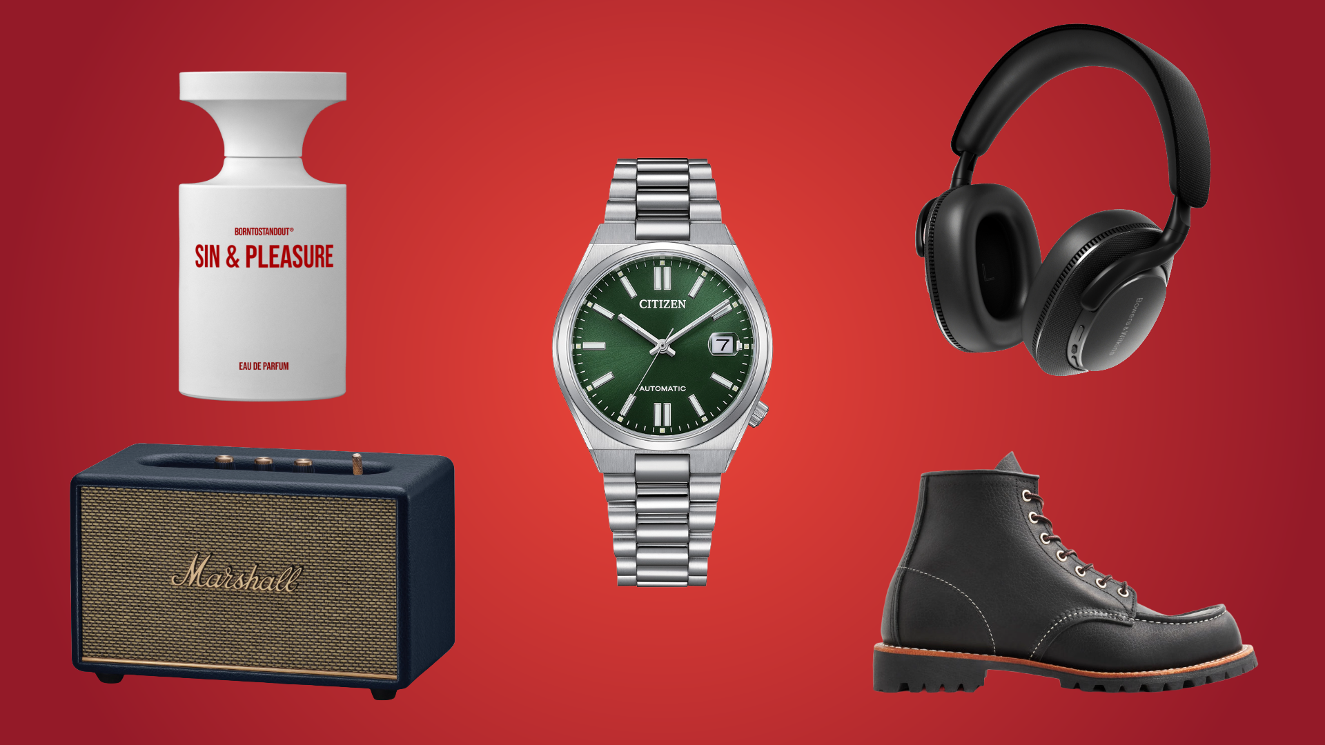 A collage of products found in Rolling Stone UK's holiday gift guide