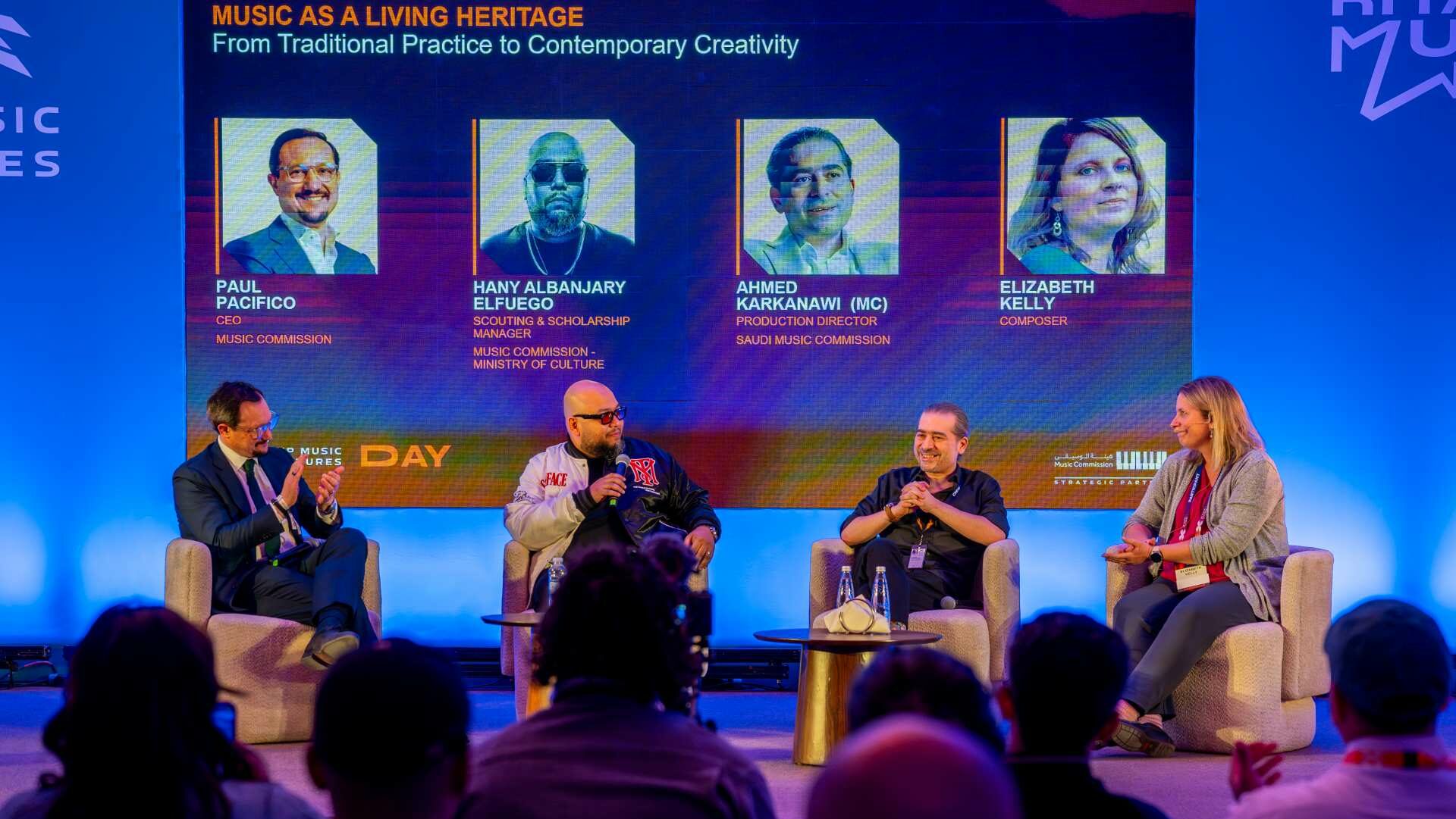 A panel discussion at Riyadh Music Week 2025