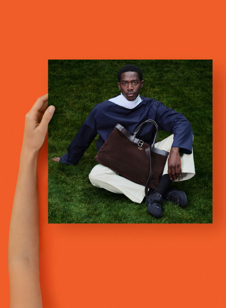 Damson Idris stars in the Prada Spring/Summer 2026 campaign shot by artist Anne Collier.