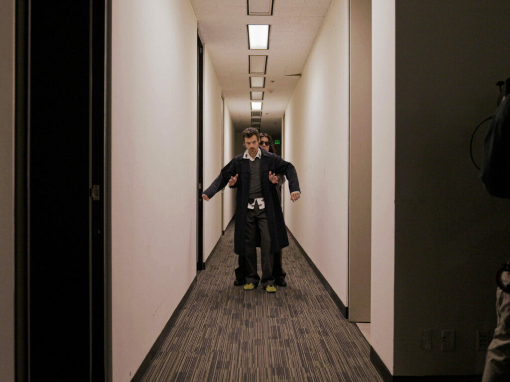 Harry Styles wears custom Prada in the "Aperture" music video