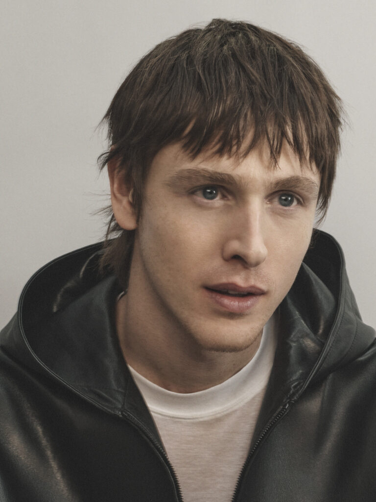 Harris Dickinson in the Balenciaga Heart and Body campaign shot by David Sims