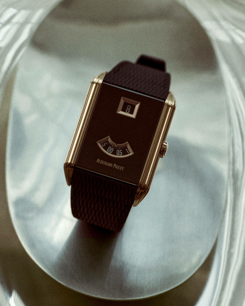 Lifestyle photography of the Audemars Piguet Neo Frame Jumping Hour watch