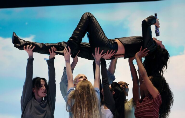 Ellie Rowsell of Wolf Alice performs on stage during The BRIT Awards 2026