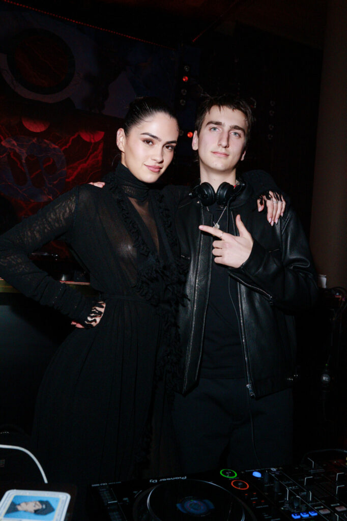 Kim Turnbull and Gjin Lipa at the Warner Music & Hennessy BRIT Awards After Party