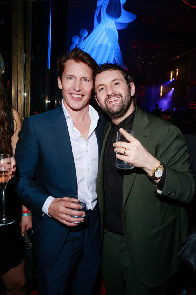 James Blunt and guest at the Warner Music & Hennessy BRIT Awards After Party