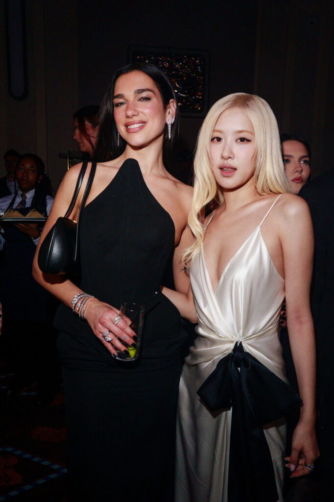 Dua Lipa and Ros&eacute; at the Warner Music & Hennessy BRIT Awards After Party