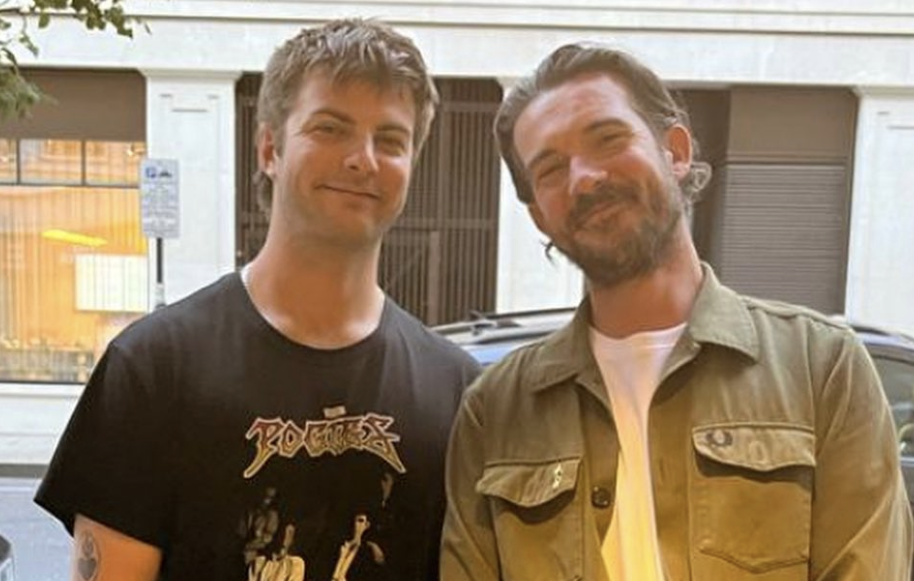 Trevor Dietz (right) poses with Fontaines DC's Grian Chatten (Picture: Instagram)